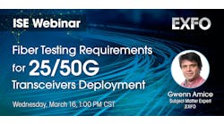 ISE Webinar, EXFO 25/50G ISE Webinar, EXFO 25/50G