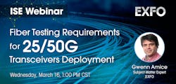 ISE Webinar, EXFO 25/50G ISE Webinar, EXFO 25/50G