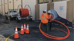 OJT in fiber optics often begins by learning construction techniques.