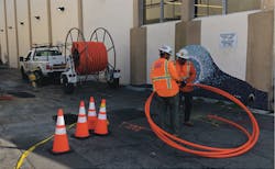 OJT in fiber optics often begins by learning construction techniques. OJT in fiber optics often begins by learning construction techniques.