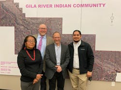 Belinda Nelson and Jim Meyers of Gila River Telecommunications, Inc. (GRTI), Josh, and Mikhail Sundust of Digital Connect Initiative, and affiliate of GRTI.