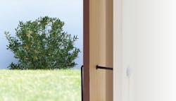 Figure 3. Round drop cable transitioning to 900-micron InvisiLight® cord inside the home. Figure 3. Round drop cable transitioning to 900-micron InvisiLight® cord inside the home.