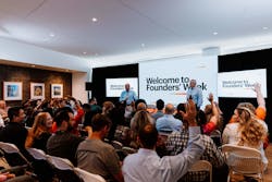 Brightspeed Founders' Day celebration with employees at Charlotte headquarters: (L-R) CEO, Bob Mudge, and COO, Tom Maguire. Brightspeed Founders' Day celebration with employees at Charlotte headquarters: (L-R) CEO, Bob Mudge, and COO, Tom Maguire.