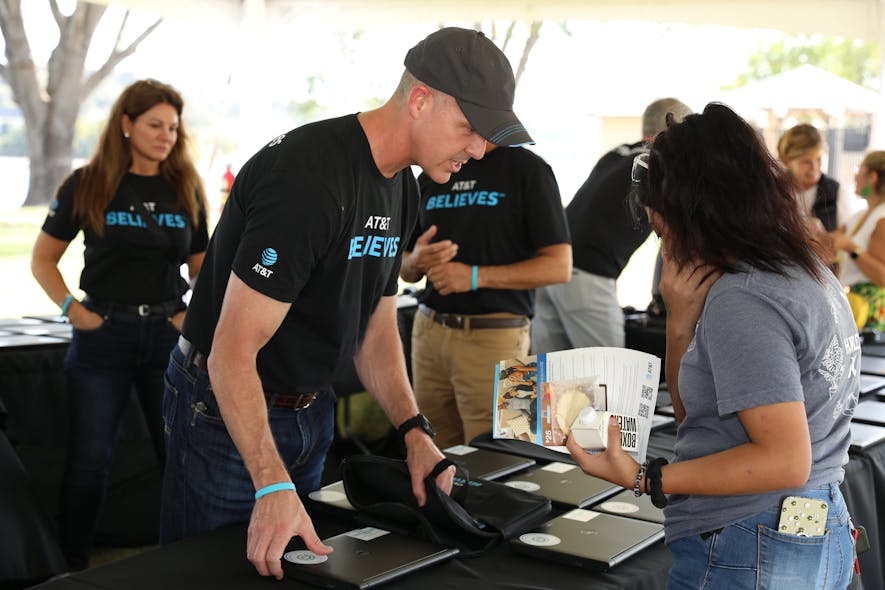 AT&amp;T&rsquo;s &ldquo;Bridge the Possibility&rdquo; campaign providing 150+ free laptops to families in need in a small town in Texas.