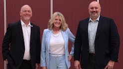 [L to R] Kevin Morgan, Chief Marketing Officer, Clearfield; Denise Manka, Director &ndash; Business Development, Future Infrastructure; Randall Ren&eacute;, Director Industry Solutions &ndash; Telecommunications &amp; Cable, Esri