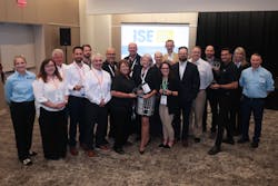 A good time was had by all at the first annual ISE Network Innovators’ Awards Ceremony. Honorees include Clearfield, Corning, Emtelle, Prysmian Group, EXFO, 3-GIS, IQGeo, Amphenol Network Solutions, Anritsu, and VETRO. A good time was had by all at the first annual ISE Network Innovators’ Awards Ceremony. Honorees include Clearfield, Corning, Emtelle, Prysmian Group, EXFO, 3-GIS, IQGeo, Amphenol Network Solutions, Anritsu, and VETRO.