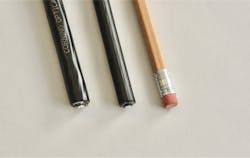 Figure 1. Microcables of 288 fibers (L) and 144 fibers (C) are barely larger than a pencil. Figure 1. Microcables of 288 fibers (L) and 144 fibers (C) are barely larger than a pencil.