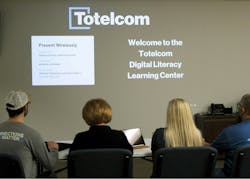Totelcom digital literacy class in session. Totelcom digital literacy class in session.
