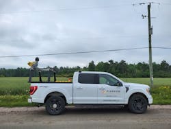 The Trimble MX50 mobile mapping system collects lidar data and 360-degree imagery while driving at posted speeds. Photo credit Planview USL. The Trimble MX50 mobile mapping system collects lidar data and 360-degree imagery while driving at posted speeds. Photo credit Planview USL.