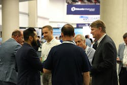 CEO reception hosted by (far right) Chris Ferrell, CEO, Endeavor Business Media. (Sponsored by Hubbell Incorporated) CEO reception hosted by (far right) Chris Ferrell, CEO, Endeavor Business Media. (Sponsored by Hubbell Incorporated)