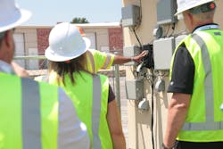 Frontier’s new Innovation OSP Laboratory provided attendees with a real-world environment to enhance and improve the broadband customer service. (Hard hats and vests sponsored by GMP/Klein Tools.) Frontier’s new Innovation OSP Laboratory provided attendees with a real-world environment to enhance and improve the broadband customer service. (Hard hats and vests sponsored by GMP/Klein Tools.)