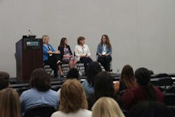 The popular Women in Telecom panel returned for its 3rd year. Leading female executives, (left to right) Katie Curtis, Jennifer Prather, Nancy White and Alexandria Martinez, shared how they succeed in their careers. (Sponsored by Power & Tel) The popular Women in Telecom panel returned for its 3rd year. Leading female executives, (left to right) Katie Curtis, Jennifer Prather, Nancy White and Alexandria Martinez, shared how they succeed in their careers. (Sponsored by Power & Tel)