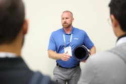 Four exhibitors/sponsors (AFL, ikeGPS, Resolve Tech Solutions and Sticklers Fiber Optic Cleaners) showcased innovative products at the interactive Demo Zone. Four exhibitors/sponsors (AFL, ikeGPS, Resolve Tech Solutions and Sticklers Fiber Optic Cleaners) showcased innovative products at the interactive Demo Zone.