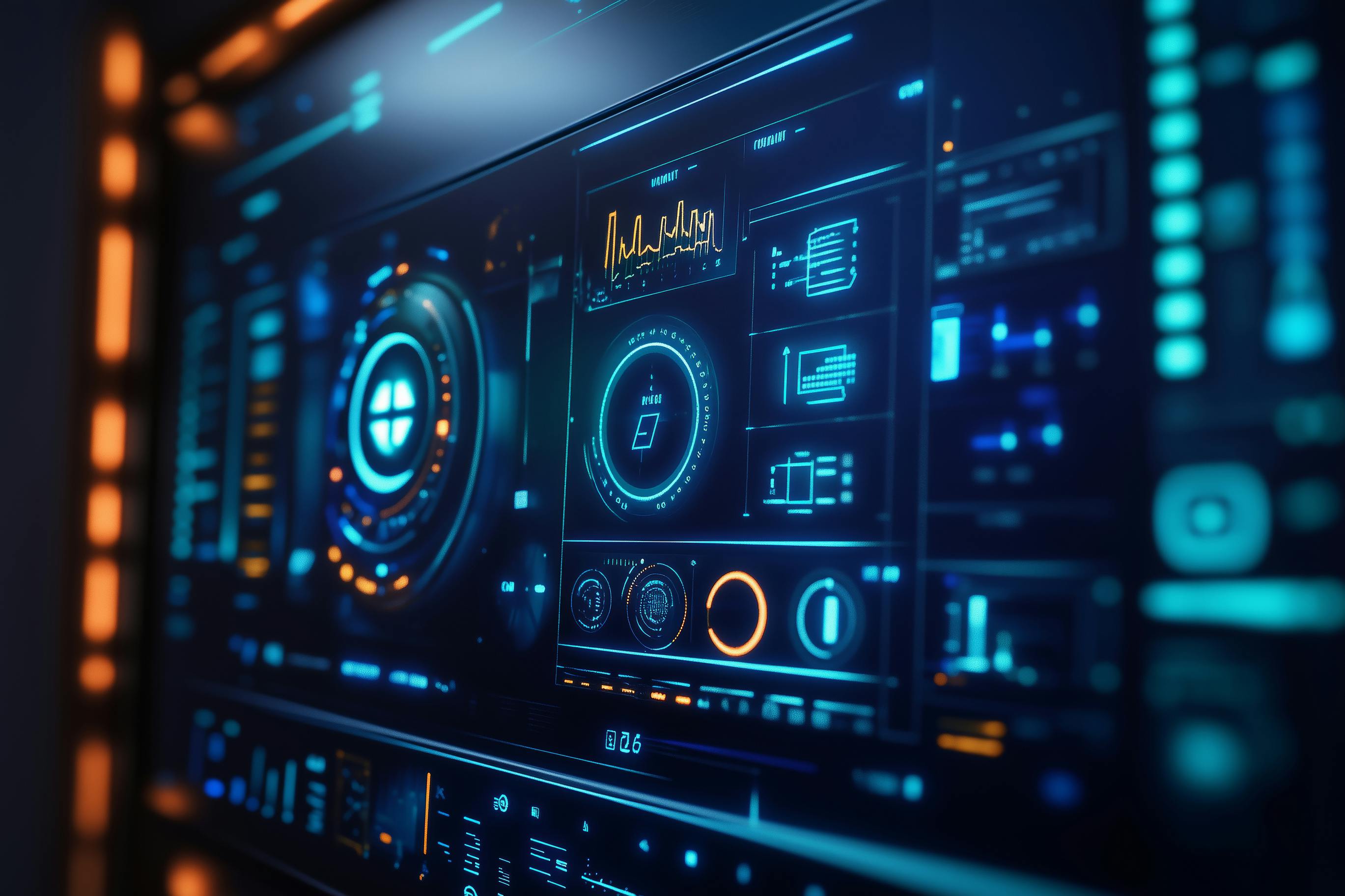 Energy Monitoring System Display Showcasing Smart Home Utilities And Data