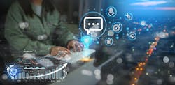 Business using technology for digital chatbot, GPT chats, Ai robot application, conversation assistants, artificial intelligence concept, artificial intelligence, AI digital chatbot on virtual screen Business using technology for digital chatbot, GPT chats, Ai robot application, conversation assistants, artificial intelligence concept, artificial intelligence, AI digital chatbot on virtual screen
