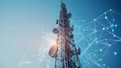 Modern Telecommunications Tower With Network Connections Visualizing Data Transmission And Wireless Connectivity Modern Telecommunications Tower With Network Connections Visualizing Data Transmission And Wireless Connectivity