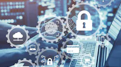 Internet network security concept with icons of secure access, biometrics password technology, data protection against cyber attack, cybersecurity