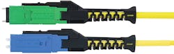 The MMC (top) and MDC (bottom) from US Conec are examples of VSFF—very-small-form-factor—connectors. The TIA-942-C standard eliminates the requirement for only LC or MPO connectors to be used in distributor areas, which opens the door for the use of VSFF connectors in these spaces. The MMC (top) and MDC (bottom) from US Conec are examples of VSFF—very-small-form-factor—connectors. The TIA-942-C standard eliminates the requirement for only LC or MPO connectors to be used in distributor areas, which opens the door for the use of VSFF connectors in these spaces.