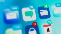 Apps on a phone screen Apps on a phone screen