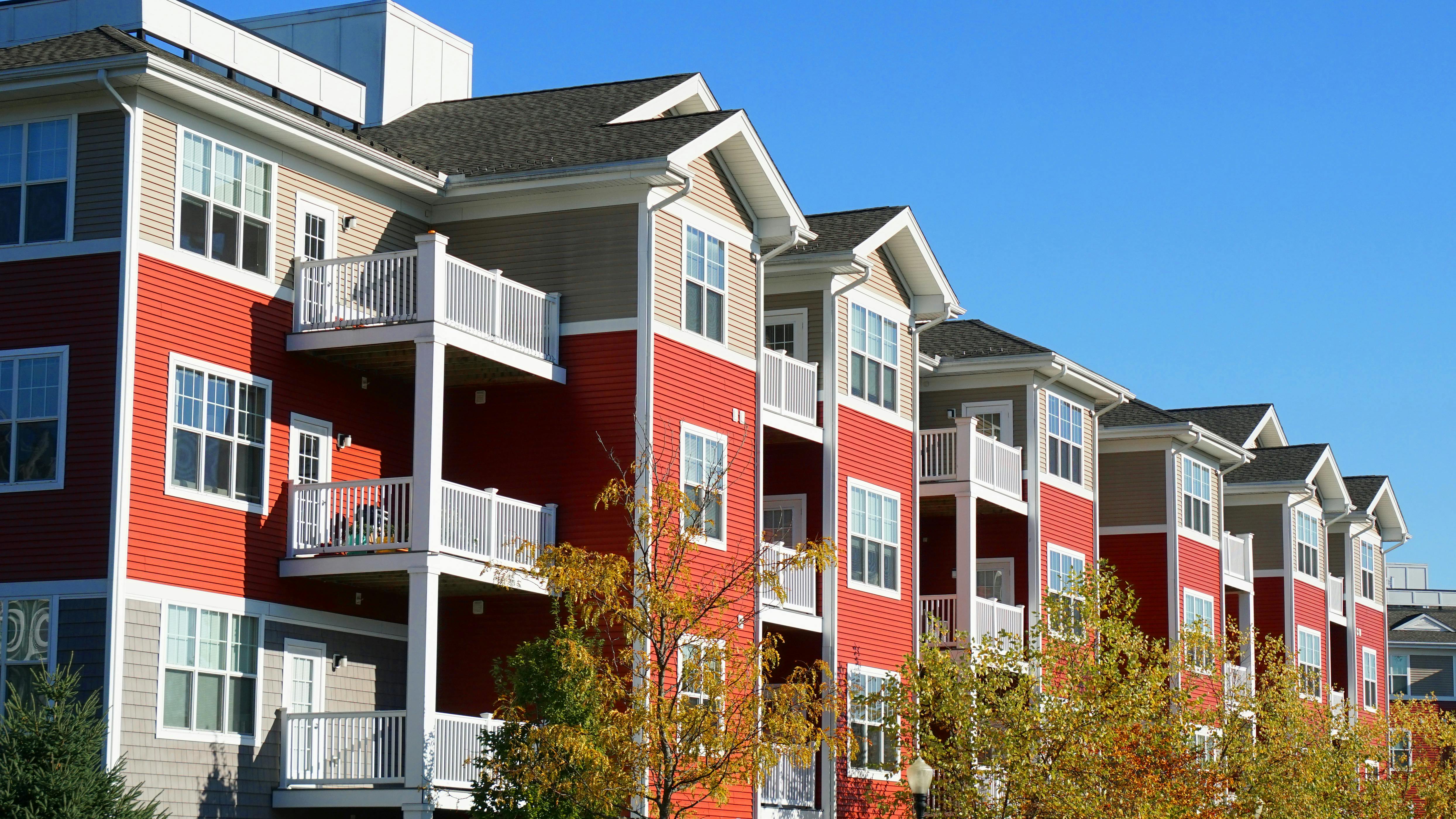 Apartment units exterior.