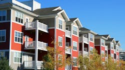 Apartment units exterior. Apartment units exterior.