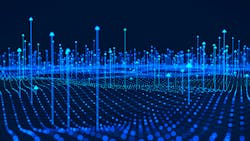 Abstract virtual plane with rising arrows Abstract virtual plane with rising arrows