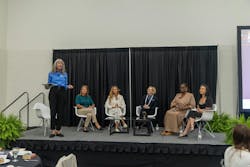 Women in Telecom Panel (left to right): Janice Oliva, Kelly Bohlman, Carrie Charles, Wendy Danielson, Terri Moore, and Michelle Yirka. Women in Telecom Panel (left to right): Janice Oliva, Kelly Bohlman, Carrie Charles, Wendy Danielson, Terri Moore, and Michelle Yirka.