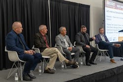 Workforce Development Panel seated left to right: Steve Harris, Chris Disher, Bo Gresham, Fred Arnold, and Thomas Tyler. Workforce Development Panel seated left to right: Steve Harris, Chris Disher, Bo Gresham, Fred Arnold, and Thomas Tyler.