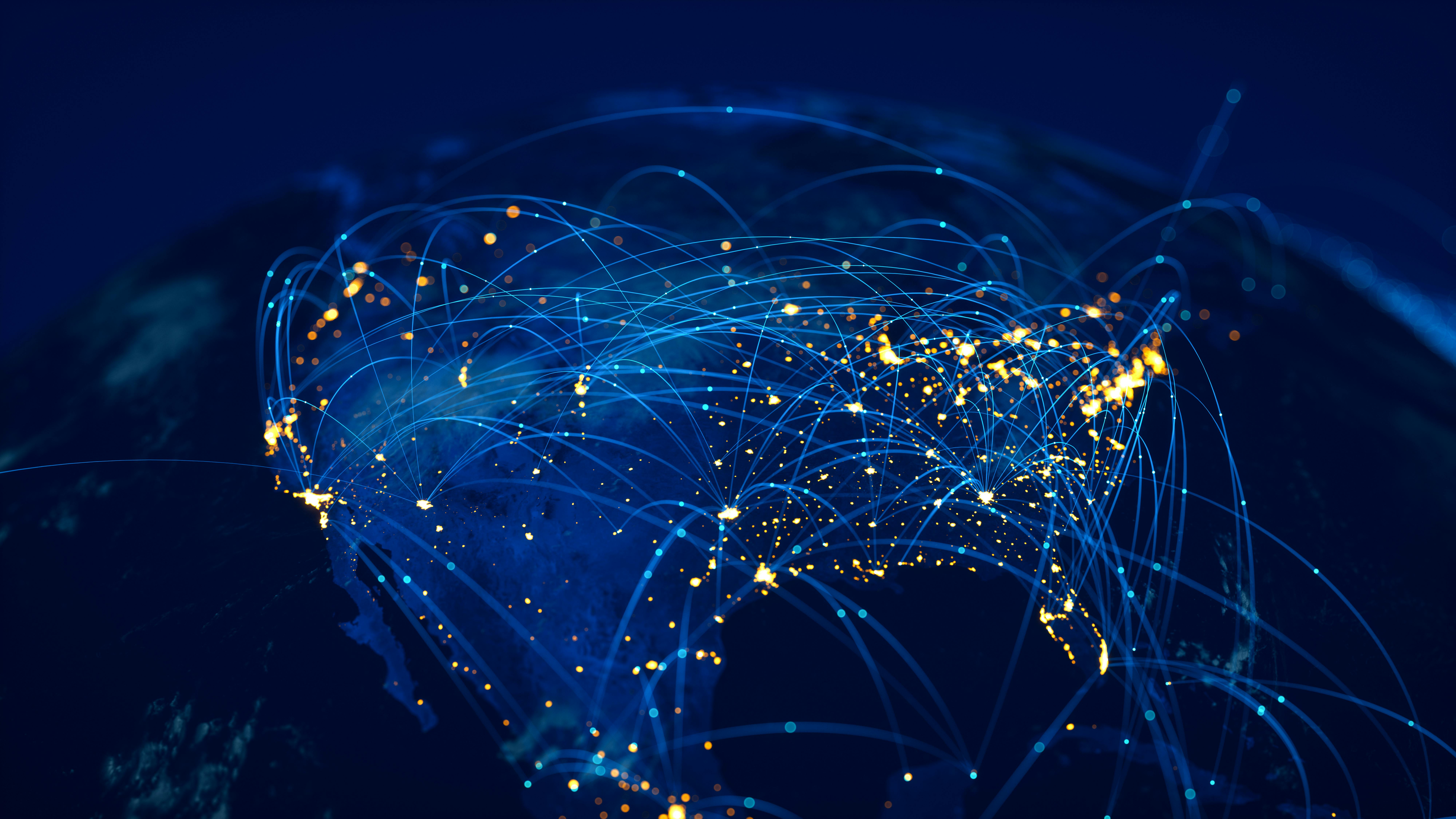Data flow across North America