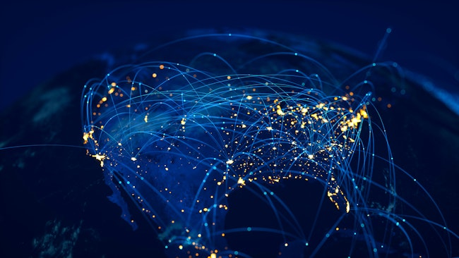 Data flow across North America