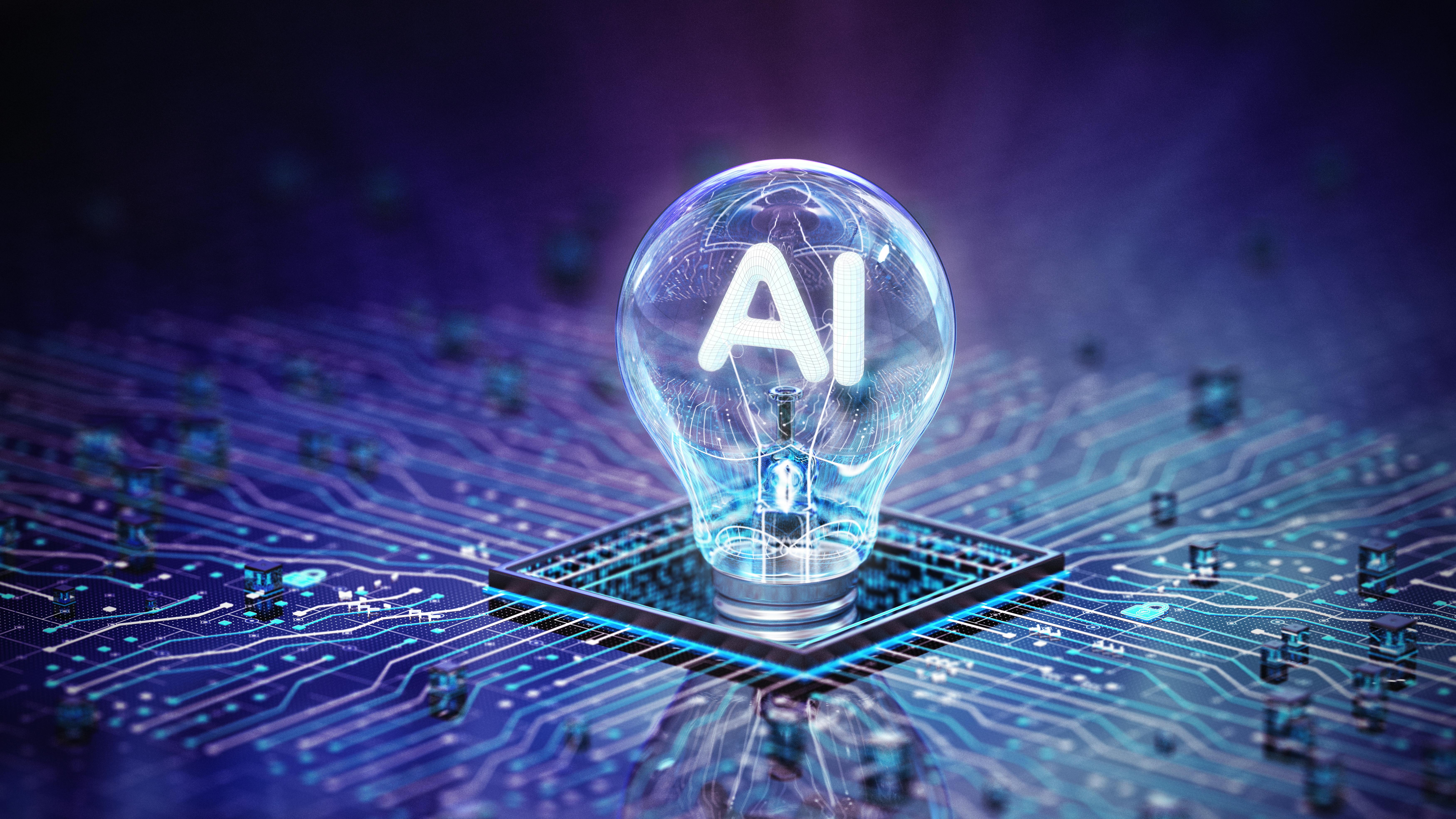 AI in a Light Bulb.